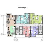 1 кімнатна квартира на 43,69 м² на 10 поверсі — ЖК Правильний Вибір у місті Дніпро - Зображення 2